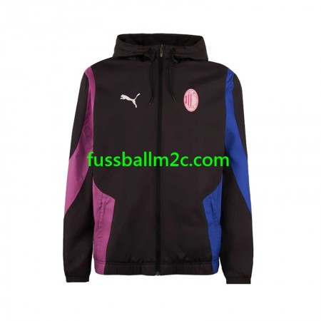 AC Mailand Schwarz Windrunner Jacke 2024-2025